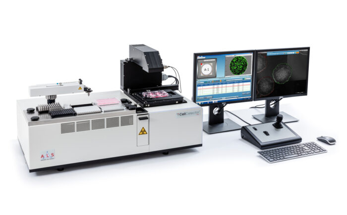 CellCelector Flex system for monitoring and selecting cells
